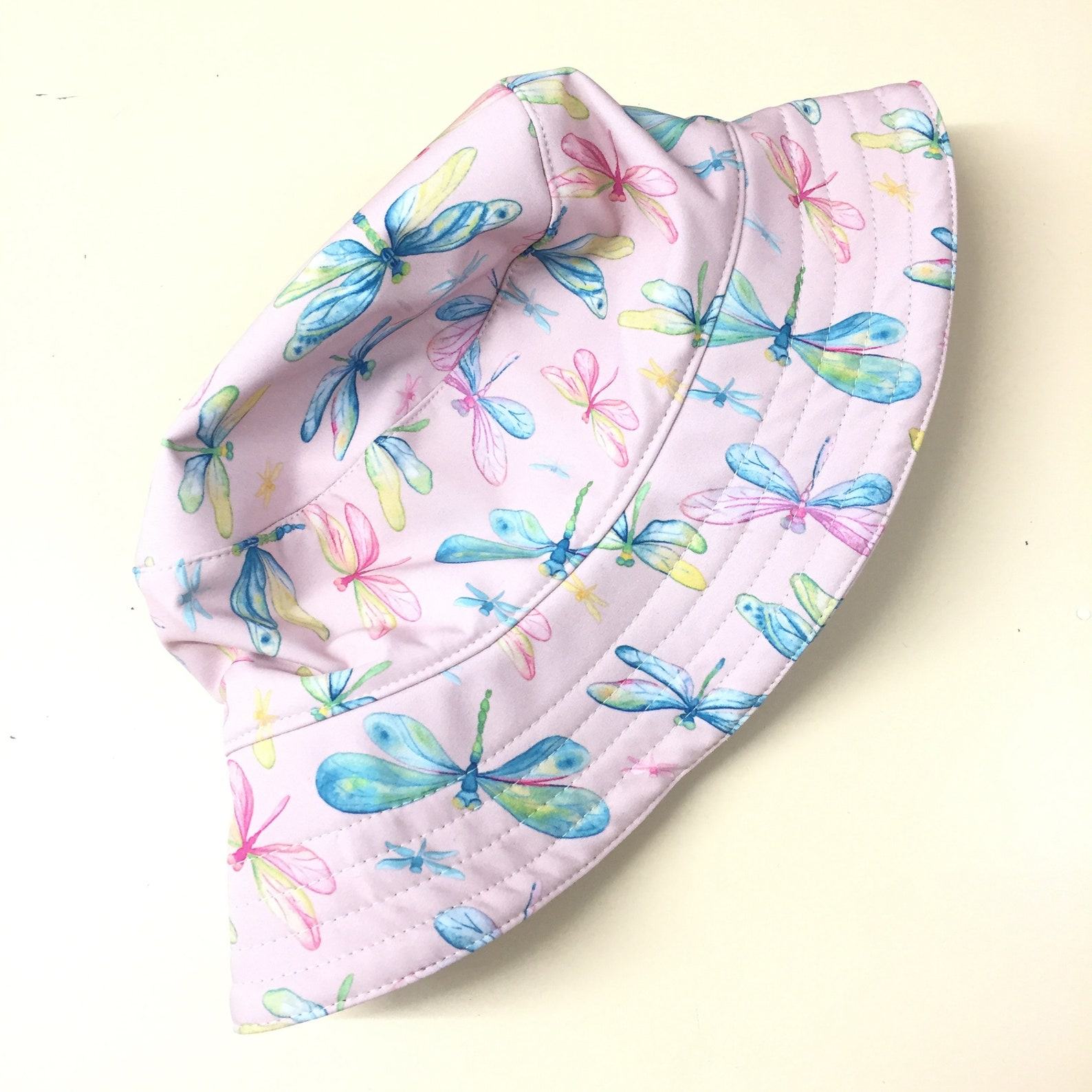 Waterproof Mustard Yellow Bucket Hat Packable, Lightweight Rain Hat for Women