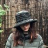 Waterproof Wonder Dark Olive British Waxed Cotton Rain Hat for Women