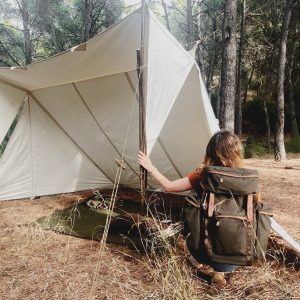 Whelen Lean-to Canvas Tent Experience Authentic Bushcraft and Camping with Rain-Proof, Rot-Resistant Organic Cotton