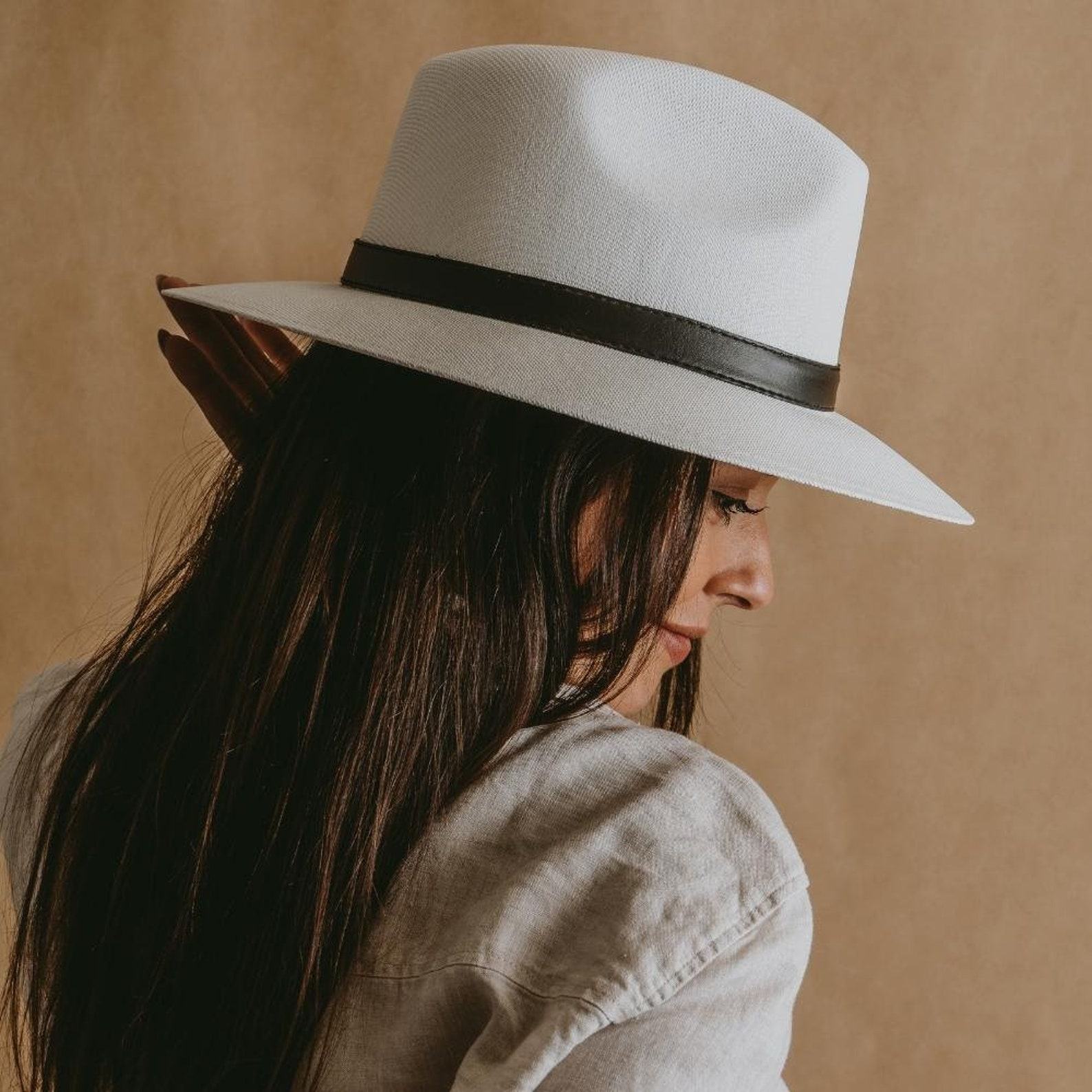 White Panama Straw Fedora The Perfect Summer Accessory for Women