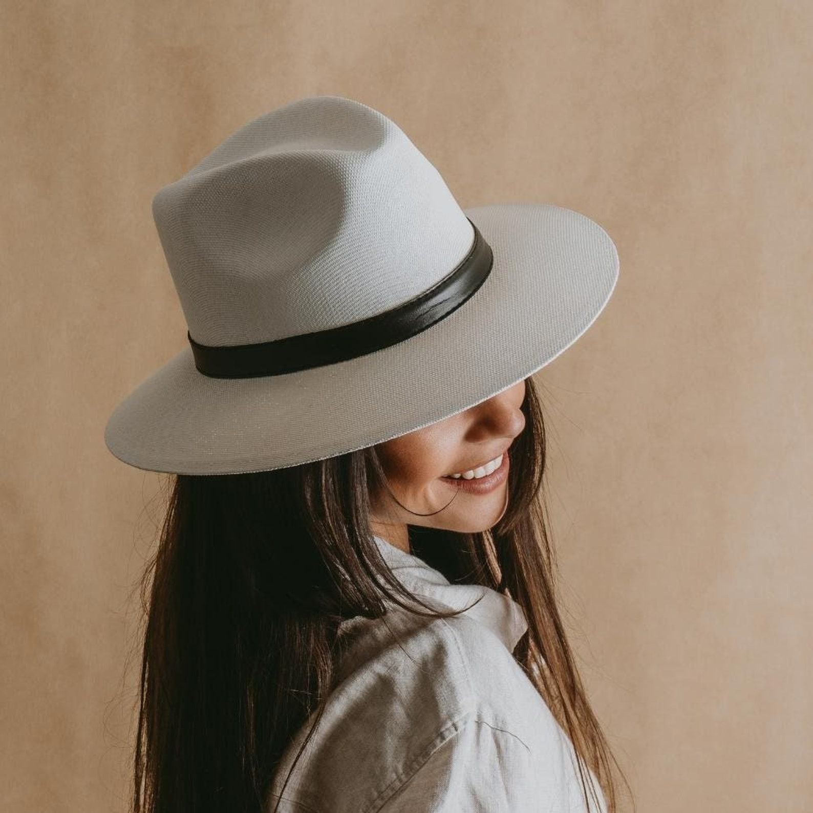 White Panama Straw Fedora The Perfect Summer Accessory for Women