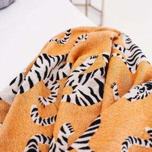 White Tiger Tapestry Majestic Animal Throw Blanket for Home Decor and Warmth