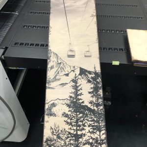 Winter Chairlift Artwork Capture the Thrill of the Slopes with Our Wood Art