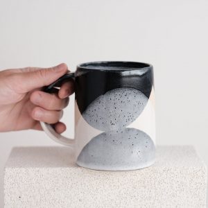 Winter’s Embrace Handcrafted Stoneware Mug for 17oz of Cozy Warmth