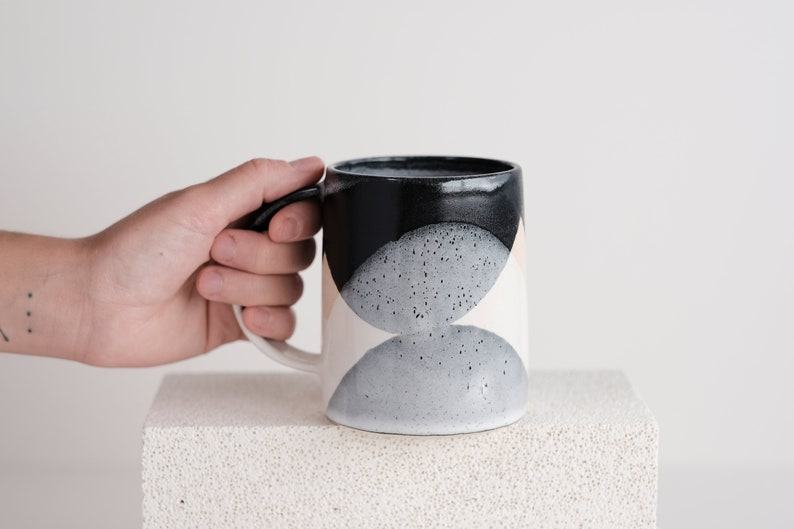 Winter’s Embrace Handcrafted Stoneware Mug for 17oz of Cozy Warmth