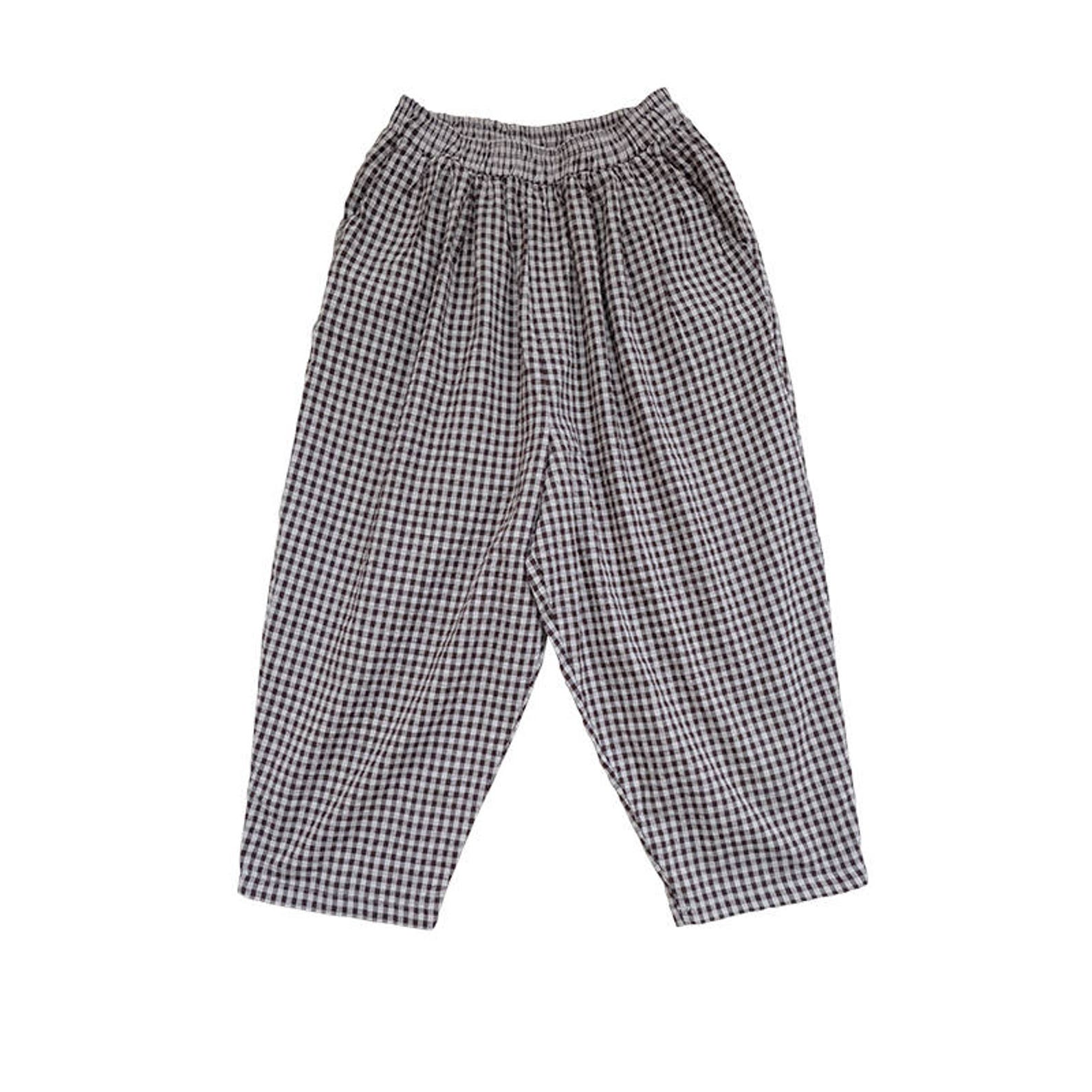 Women’s Cropped Linen Harem Pants Comfort and Style in Every Step