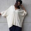 Women’s V-Neck Kaftan Breezy Summer Style in Natural Cotton