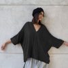Women’s V-Neck Kaftan Effortless Summer Style with Natural Cotton Comfort