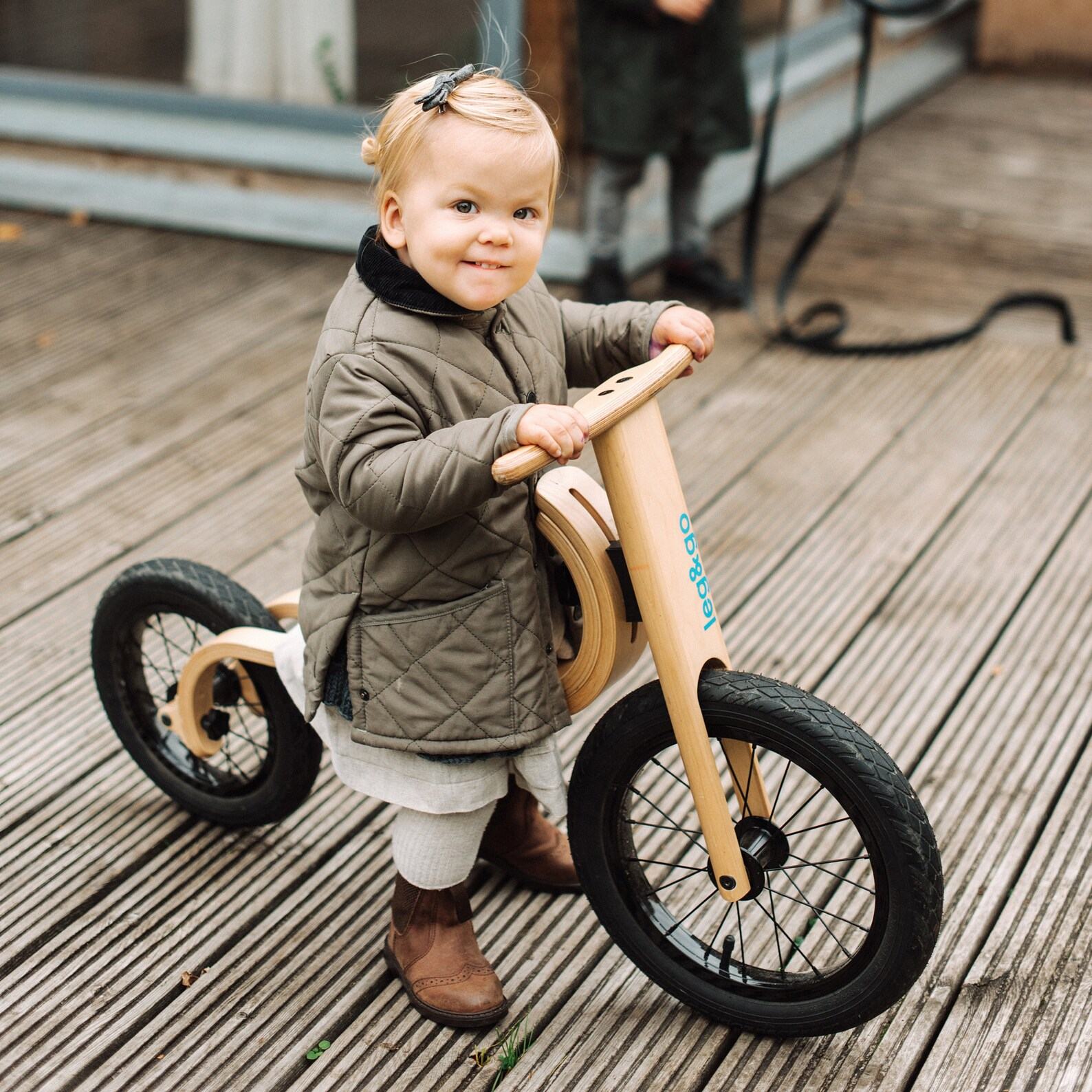 Wooden Balance Bike 12″ The Perfect First Ride for Toddlers and Kids