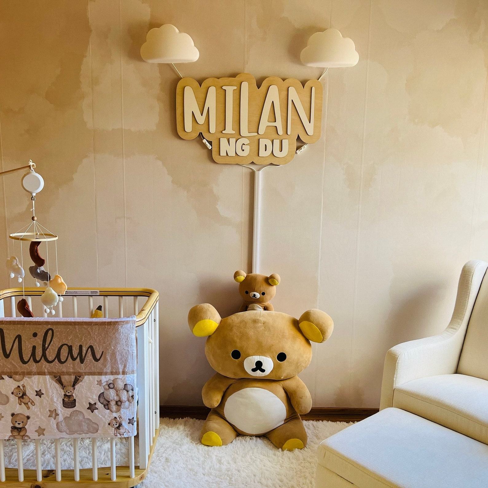 Wooden Happy Birthday Banner – Custom Name Sign, Reusable Party Decor, Nursery & Wedding