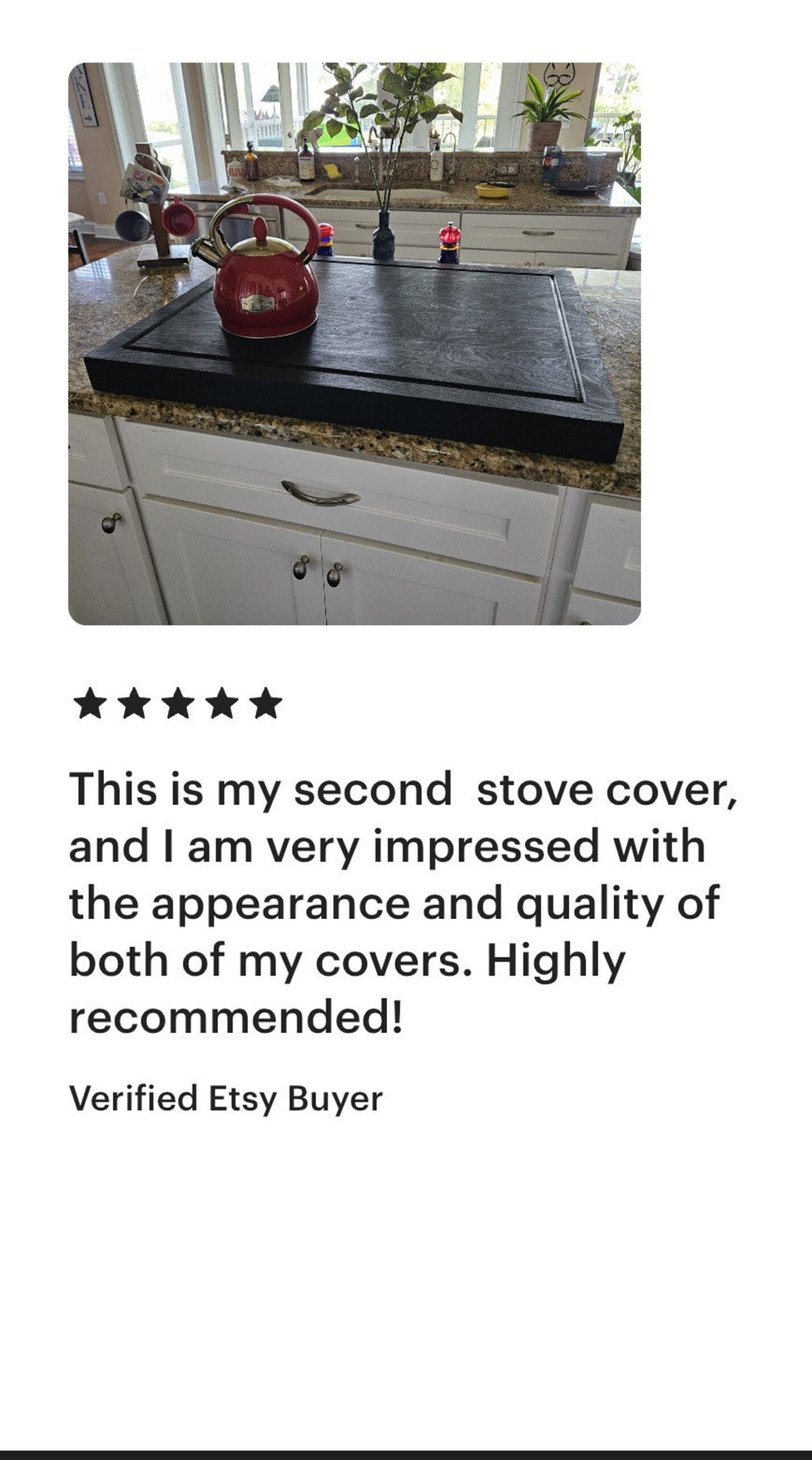 Wooden Stove Cover Noodle Board – Farmhouse Stove Top Tray – Serving & Cutting Board – Gas & Electric Stove Protector - Image 5