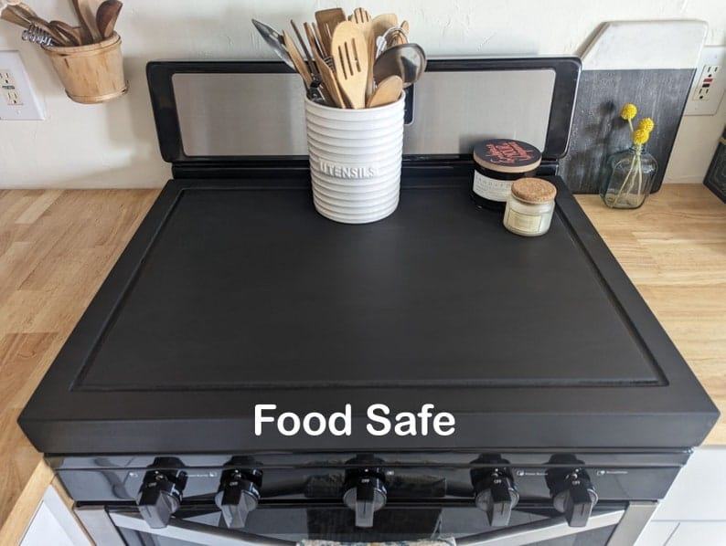 Wooden Stove Cover Noodle Board – Farmhouse Stove Top Tray – Serving & Cutting Board – Gas & Electric Stove Protector