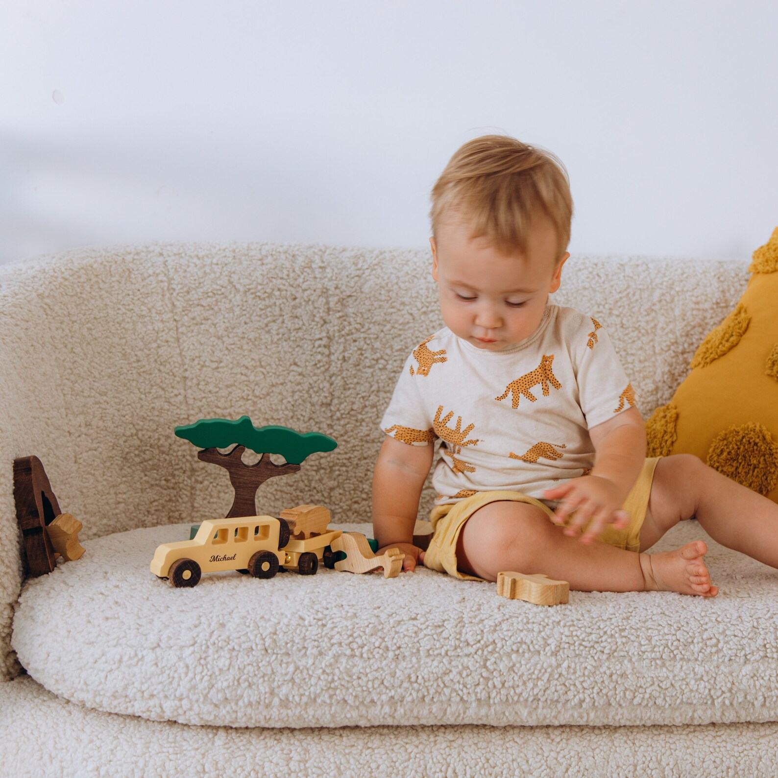 Woodland Adventure Blocks  Montessori Wooden Toys for Toddlers – First Christmas Present PS1111