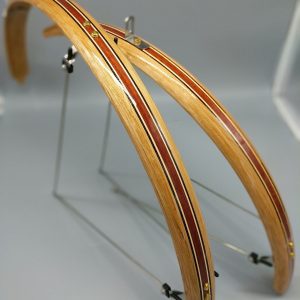 Woody’s Cherry Compound Curve Fenders with Bloodwood Stripe Protect Your Ride in Style