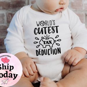 World’s Cutest Tax Deduction Announce Your Pregnancy with a Hilarious Baby Onesie