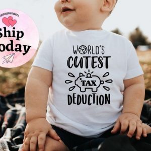 World’s Cutest Tax Deduction Announce Your Pregnancy with a Hilarious Baby Onesie