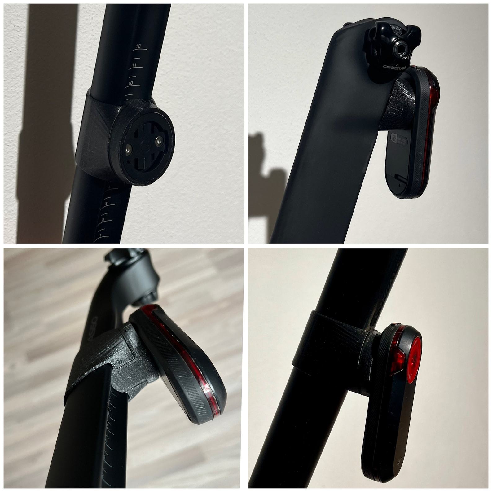 X-Road The Ultimate Radar Holder for Garmin Varia, Bryton Gardia, and Magene L508