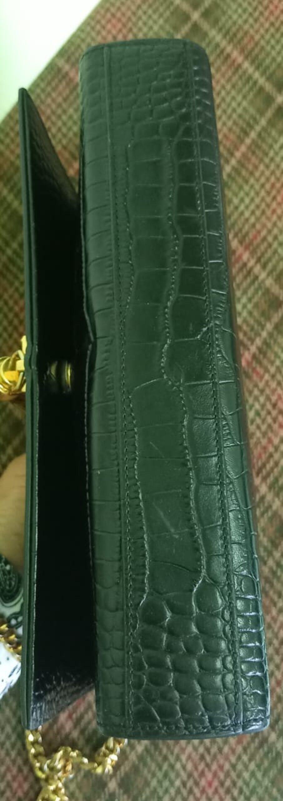 Yves Saint Laurent Kate Tassel Embossed Croc Leather Shoulder Bag T180724 - Image 6