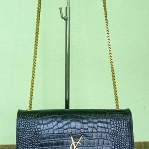 Yves Saint Laurent Kate Tassel Embossed Croc Leather Shoulder Bag T180724
