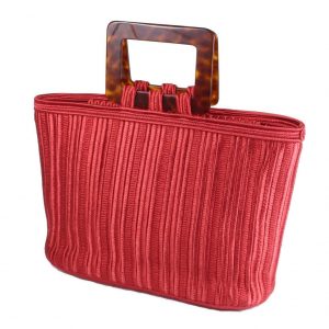 YVES SAINT LAURENT Ribe Gauche Vintage 1990s Red Passementerie Shoulder Bag