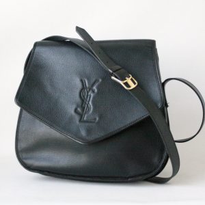 Yves Saint Laurent Timeless Black Leather Shoulder Bag – Vintage Luxury, Modern Elegance