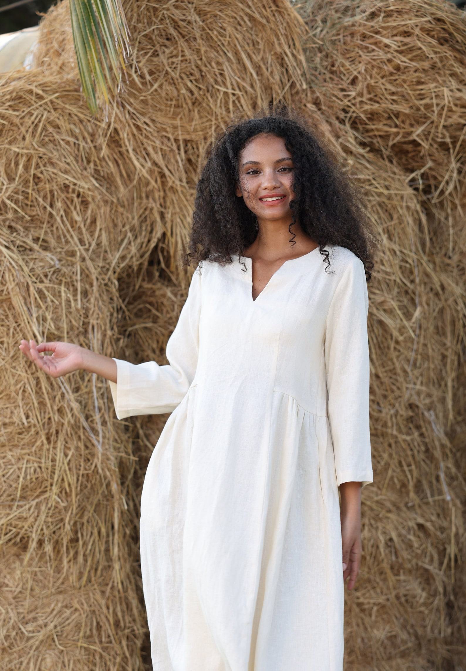 ZOE The Epitome of Effortless Elegance – Your Perfect Linen Dress for Every Occasion - Image 2